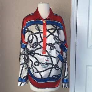 Zara Anchor Long sleeve Blouse!